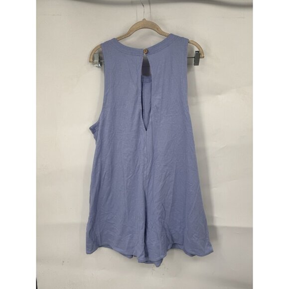 Free People Beach Elliot Romper Women Large Blue Granolagirl Hobo Lagenlook - Picture 2 of 7